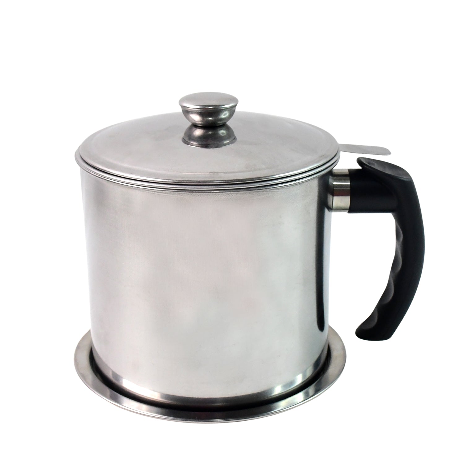 Stainless Steel Oil Strainer Pot with Lid and Filter Mesh (1 Set) Stainless Steel Oil Strainer Pot with Lid and Filter Mesh (1 Set)